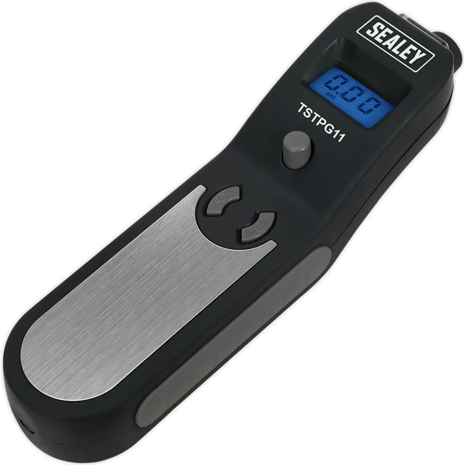 Sealey Digital Tyre Pressure and Tread Depth Gauge Work Light 0-20mm LED Display