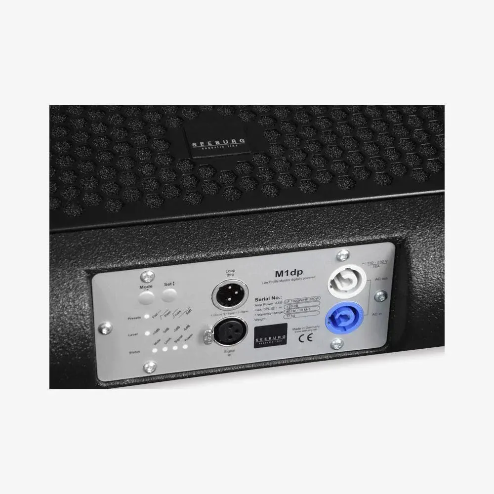 Seeburg Acoustic Line M1dp Digitally Powered Low Profile Stage Monitor