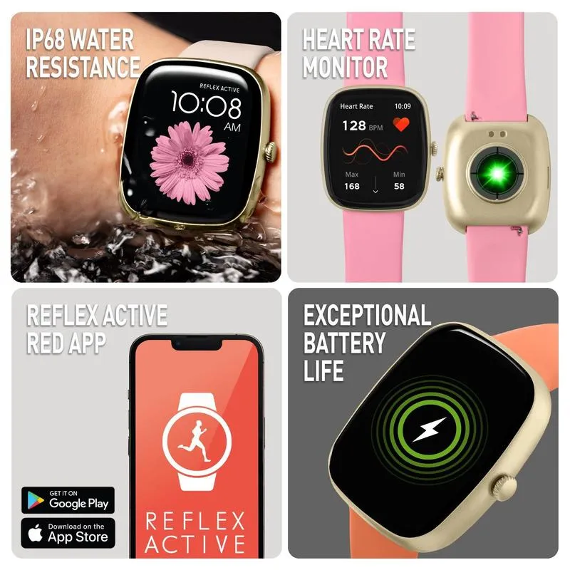 Series 50 Reflex Active Pink Smart Calling Watch Interchangeable Set