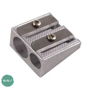 Sharpener- Twin metal pencil sharpener