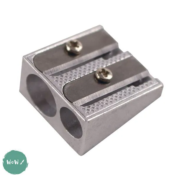 Sharpener- Twin metal pencil sharpener