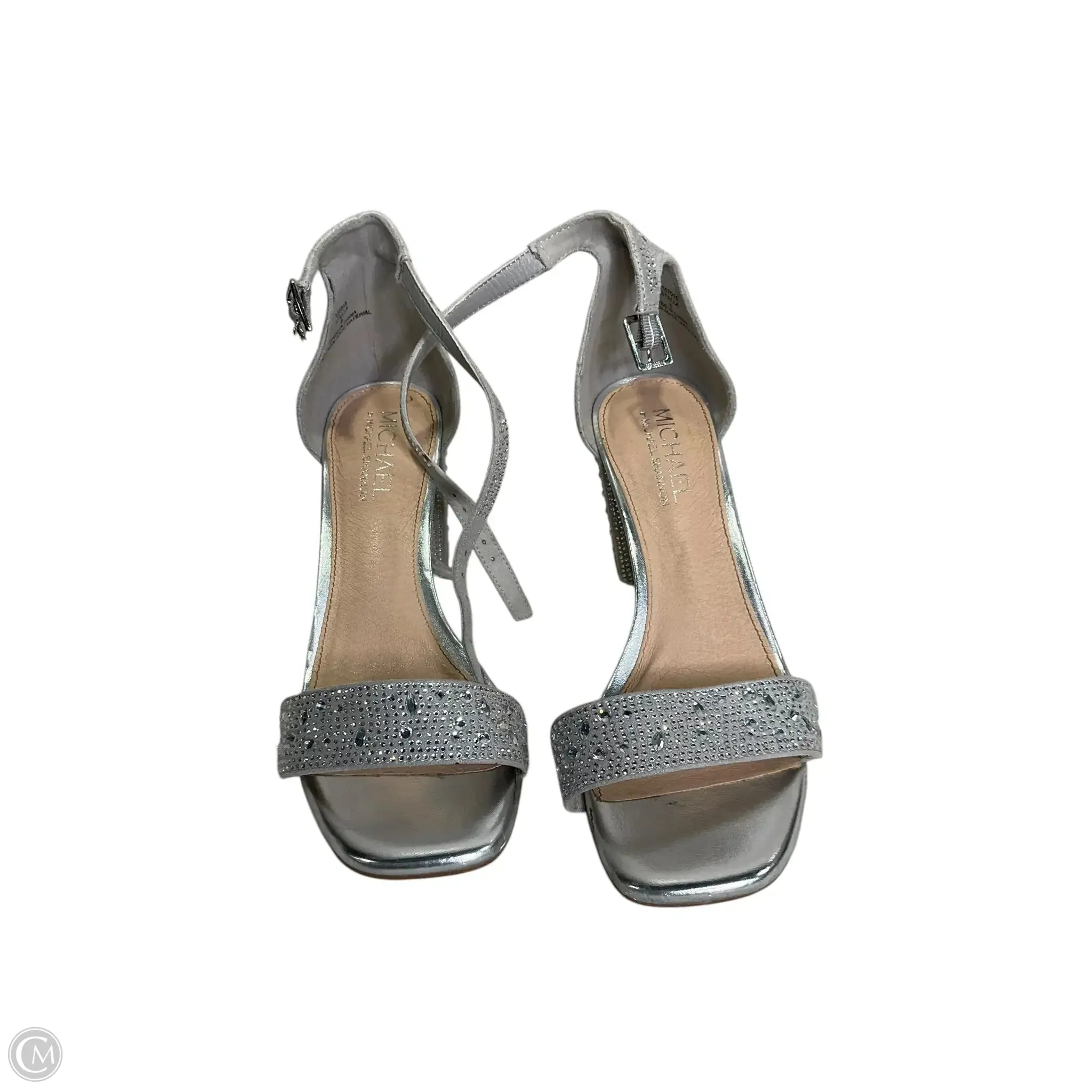 Shoes Designer By Michael Kors In Silver, Size: 8