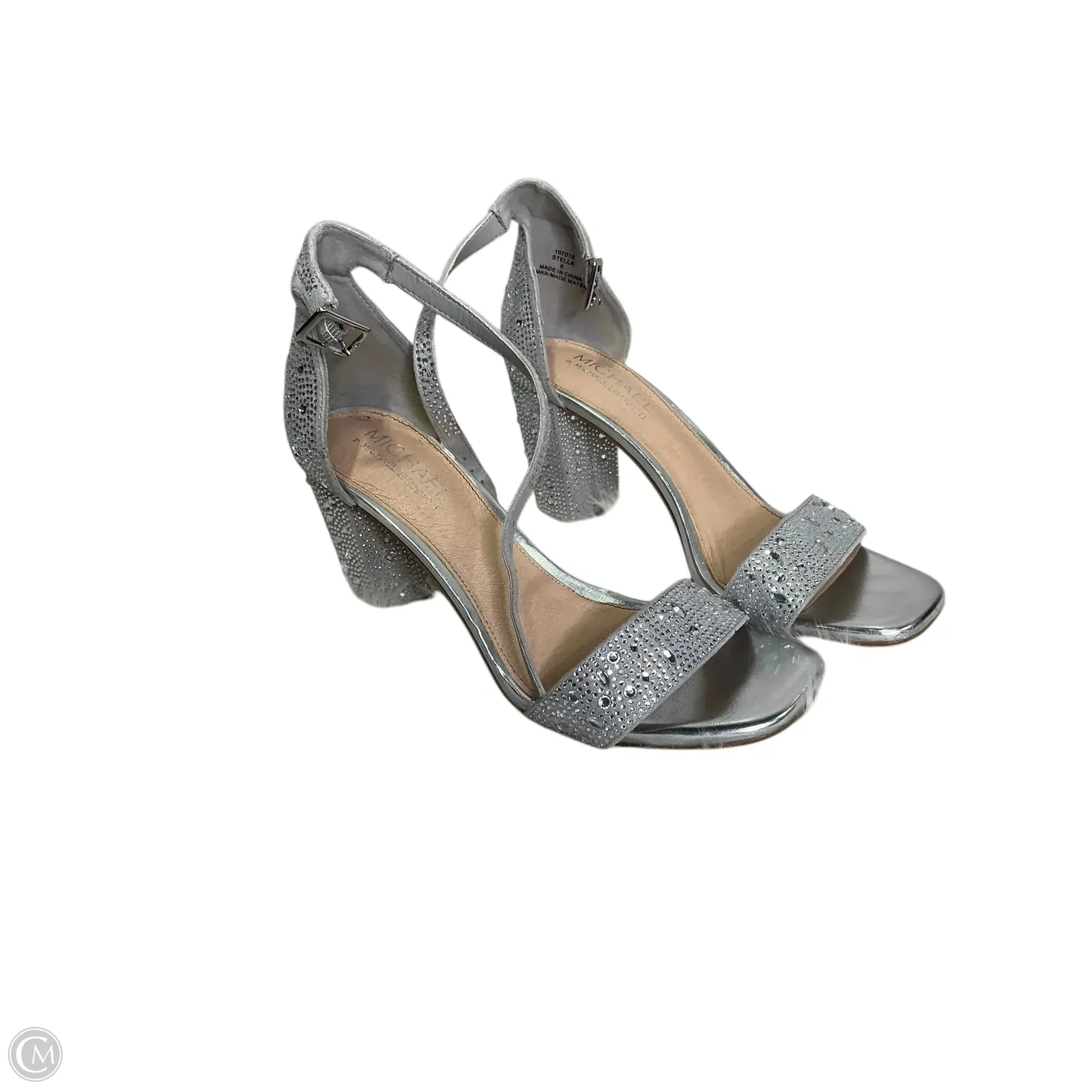 Shoes Designer By Michael Kors In Silver, Size: 8