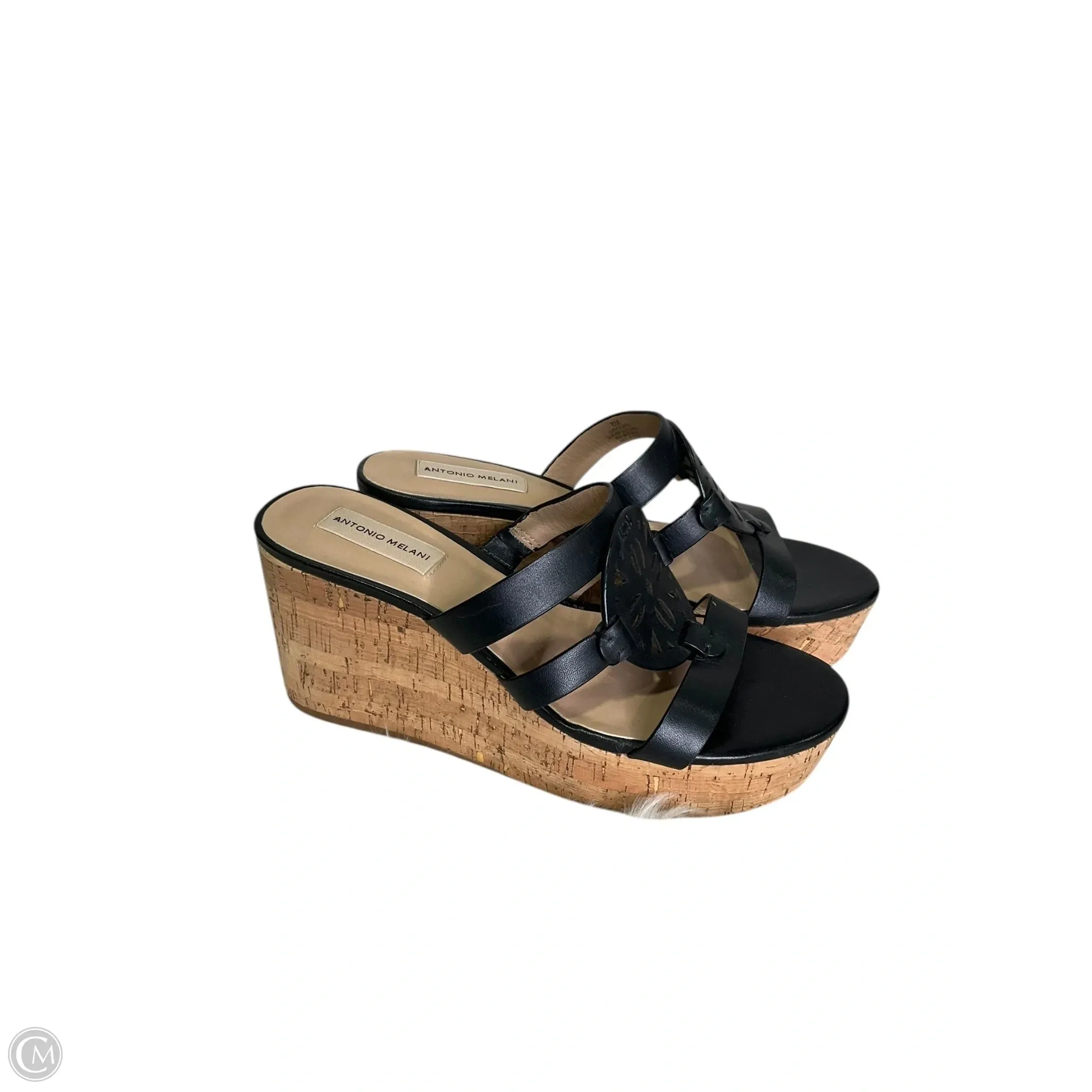 Shoes Heels Wedge By Antonio Melani In Black & Brown, Size: 8