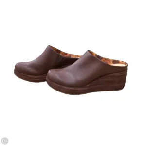 Shoes Heels Wedge By Korks In Brown, Size: 9