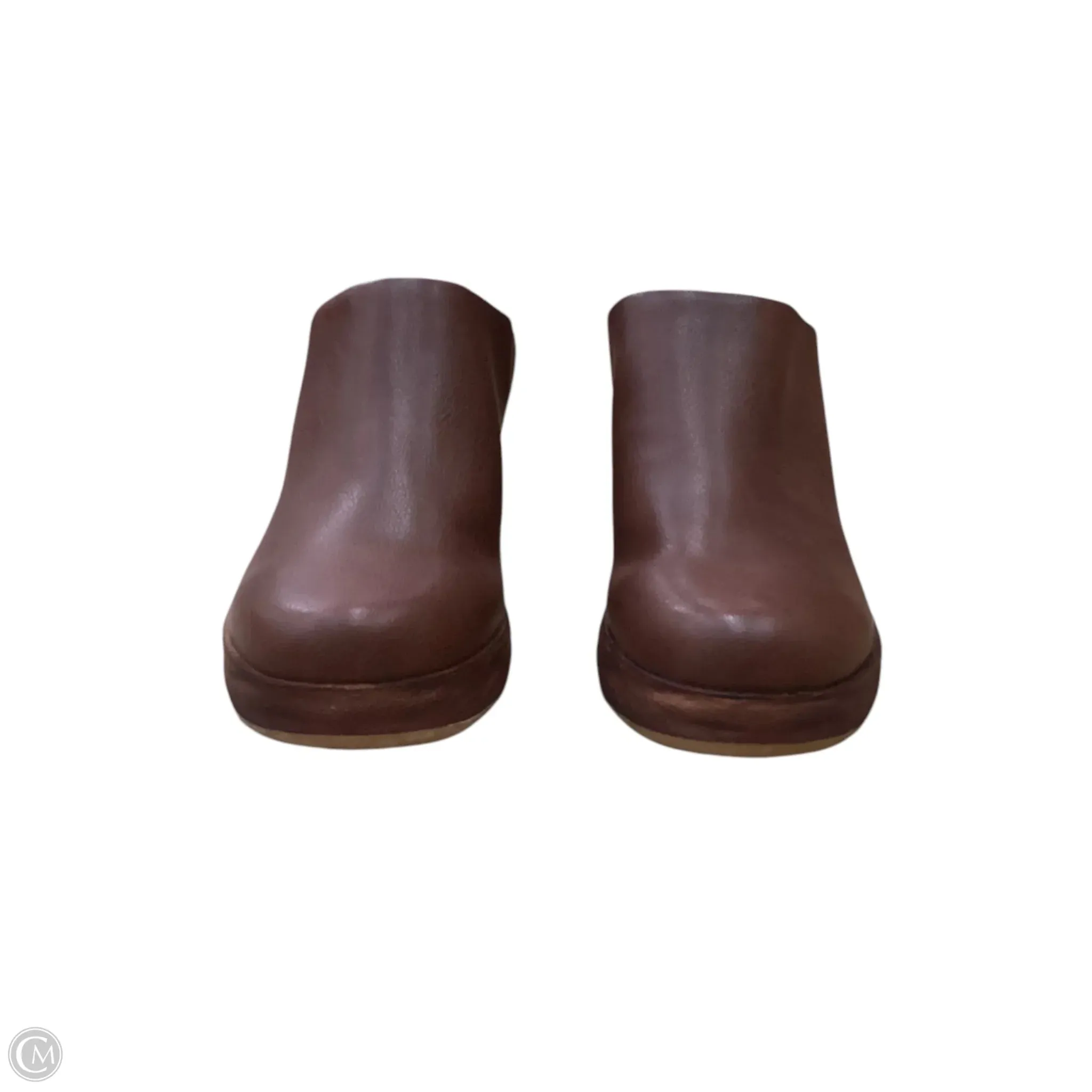 Shoes Heels Wedge By Korks In Brown, Size: 9