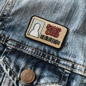Simp Card Meme Iron On Patch (Small)