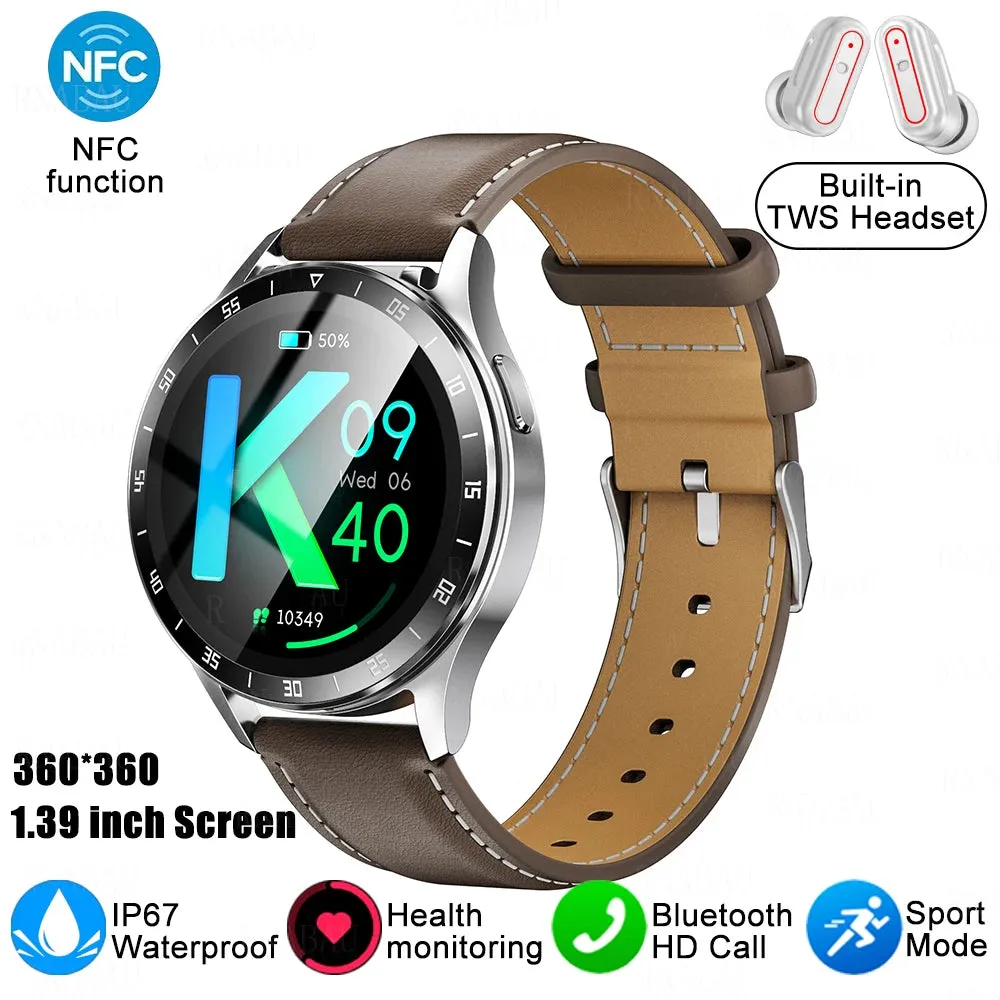 Smart 2 in 1 Watch with TWS Bluetooth Earbuds