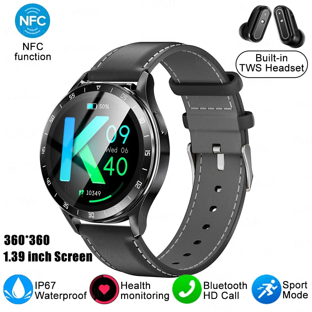 Smart 2 in 1 Watch with TWS Bluetooth Earbuds
