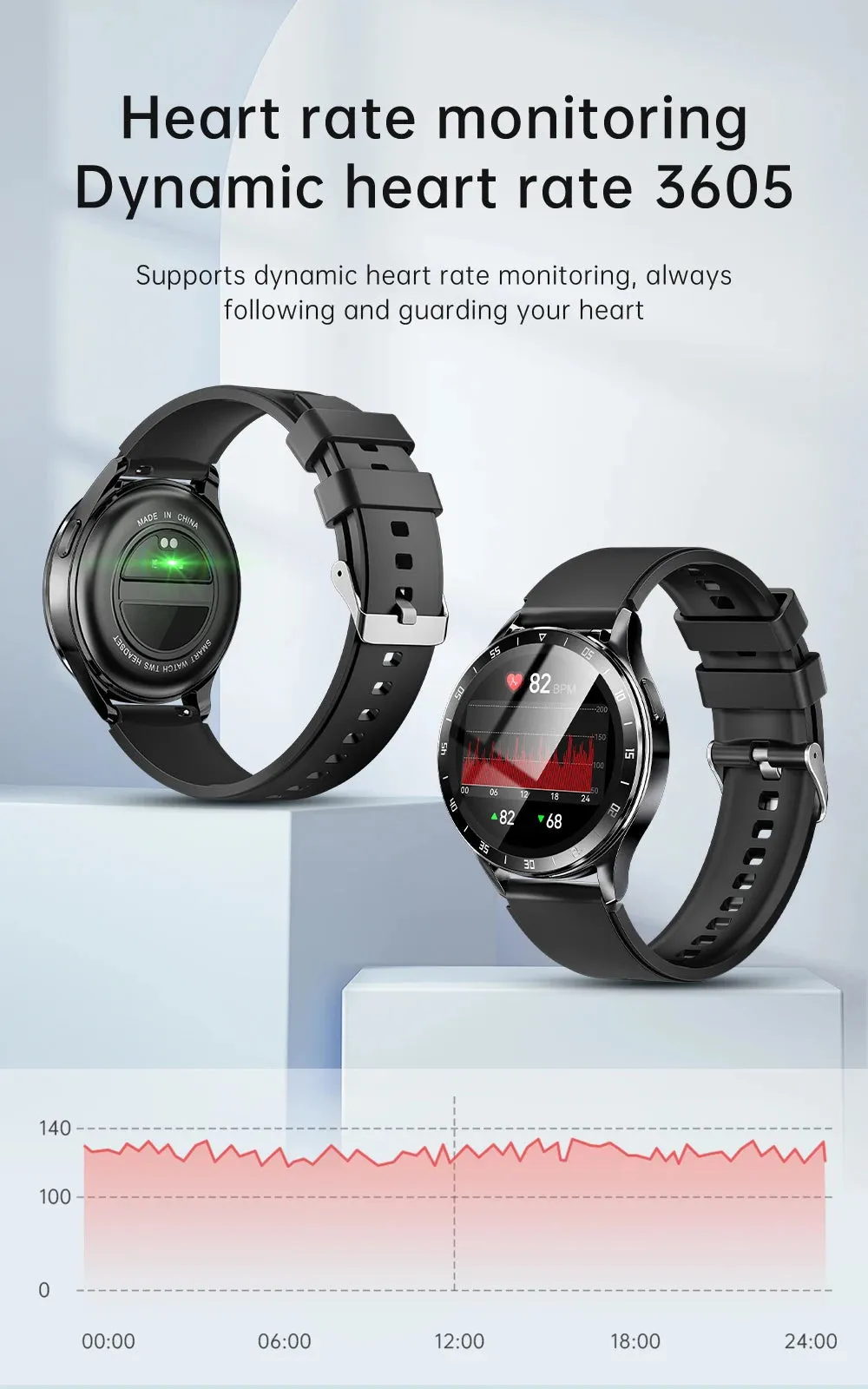 Smart 2 in 1 Watch with TWS Bluetooth Earbuds