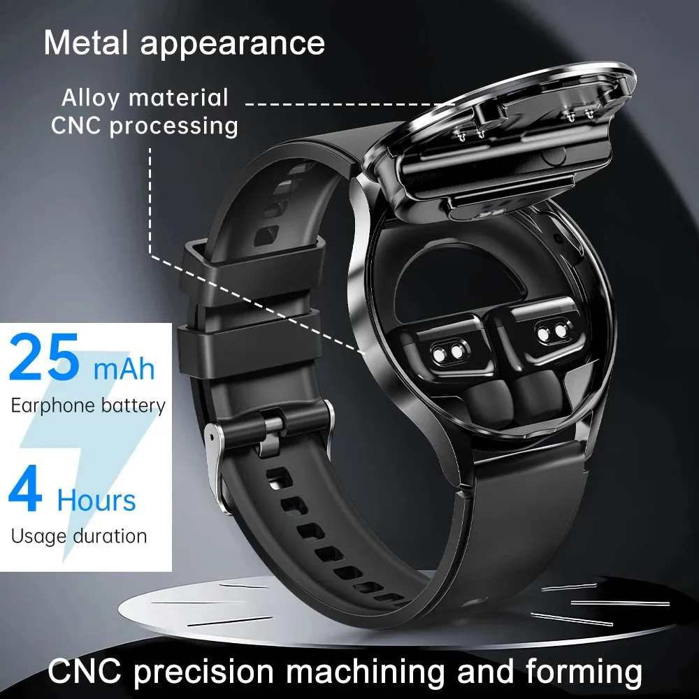 Smart 2 in 1 Watch with TWS Bluetooth Earbuds
