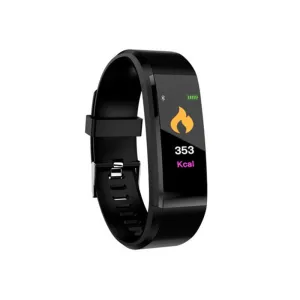 Smart Watch Fitness Tracker Heart Rate Blood Pressure Monitor -Black