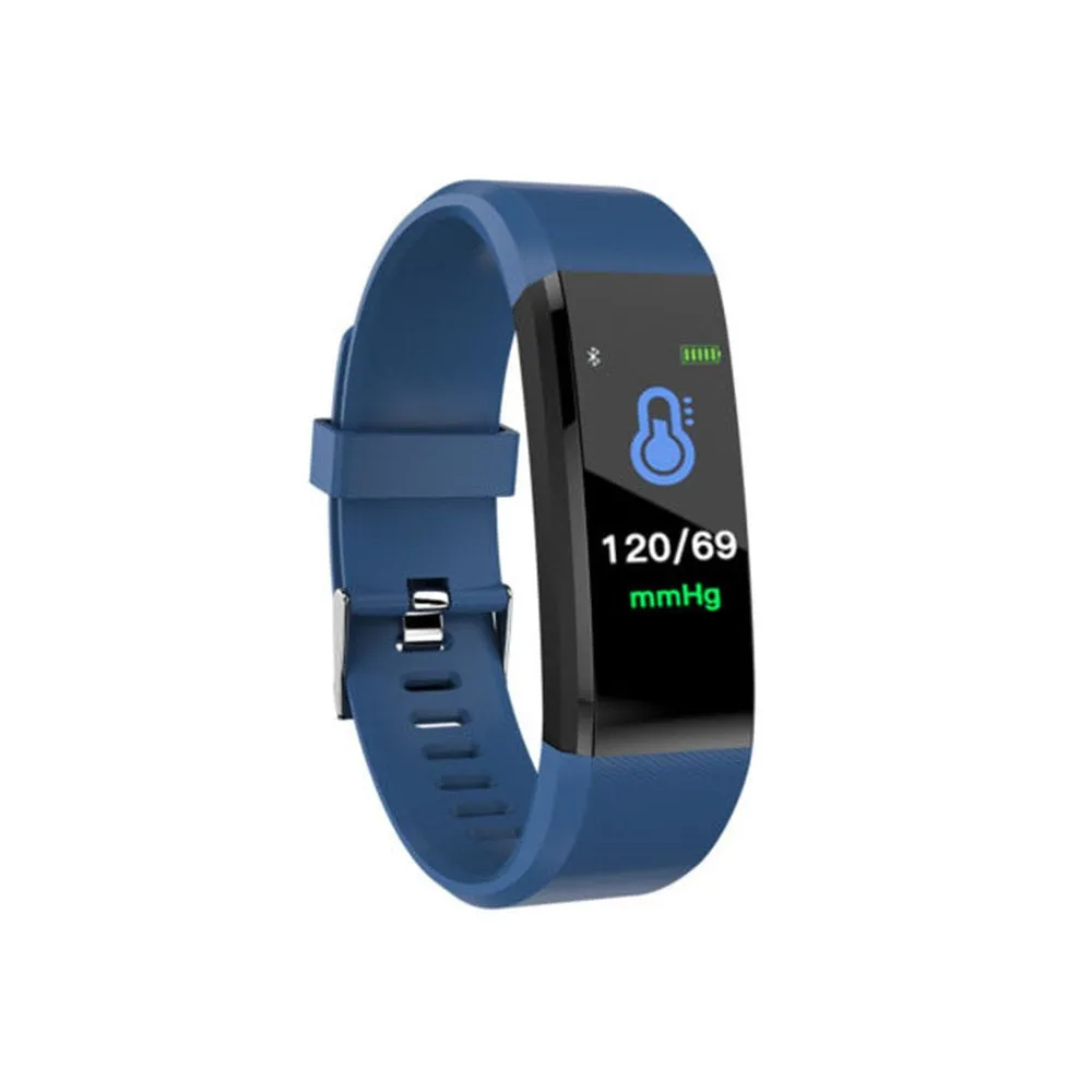 Smart Watch Fitness Tracker Heart Rate Blood Pressure Monitor - Red