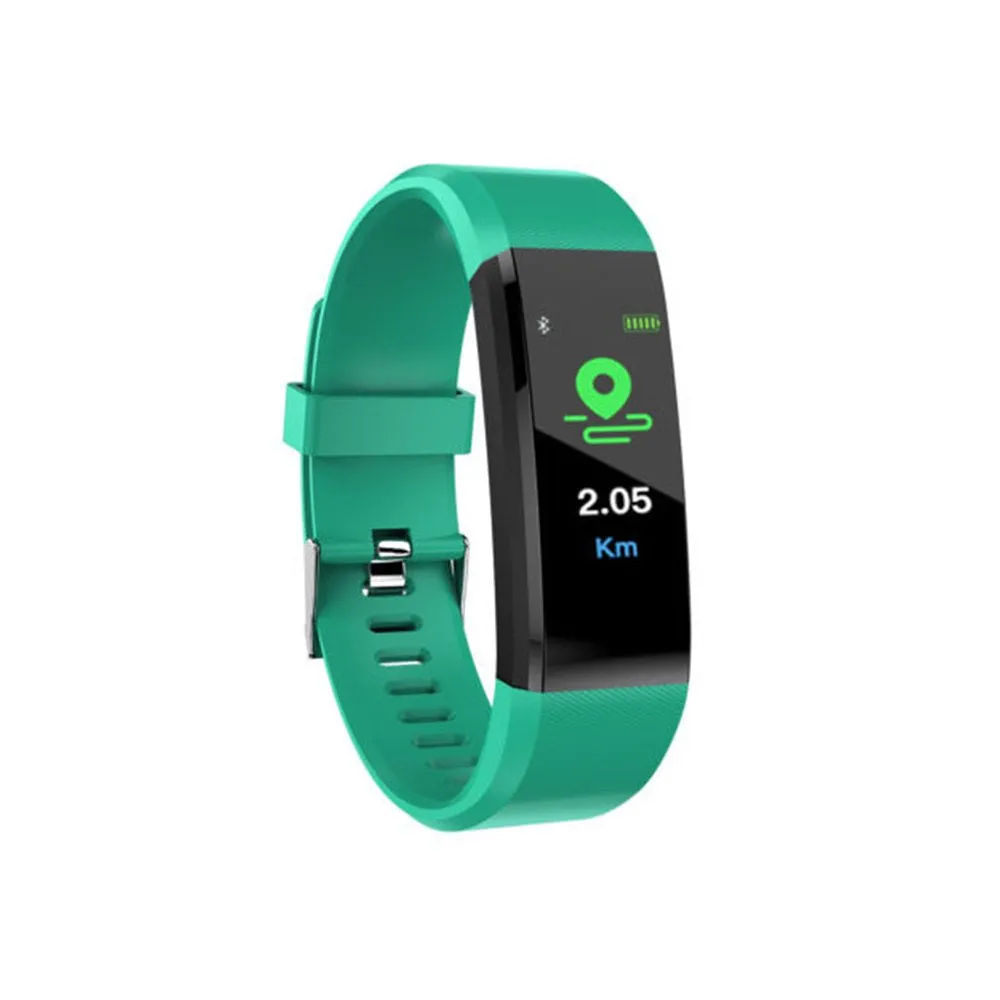 Smart Watch Fitness Tracker Heart Rate Blood Pressure Monitor - Red