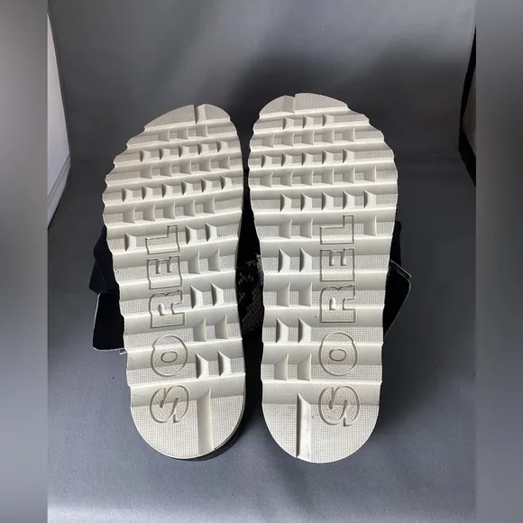 Sorel Roaming snake print slide sandle