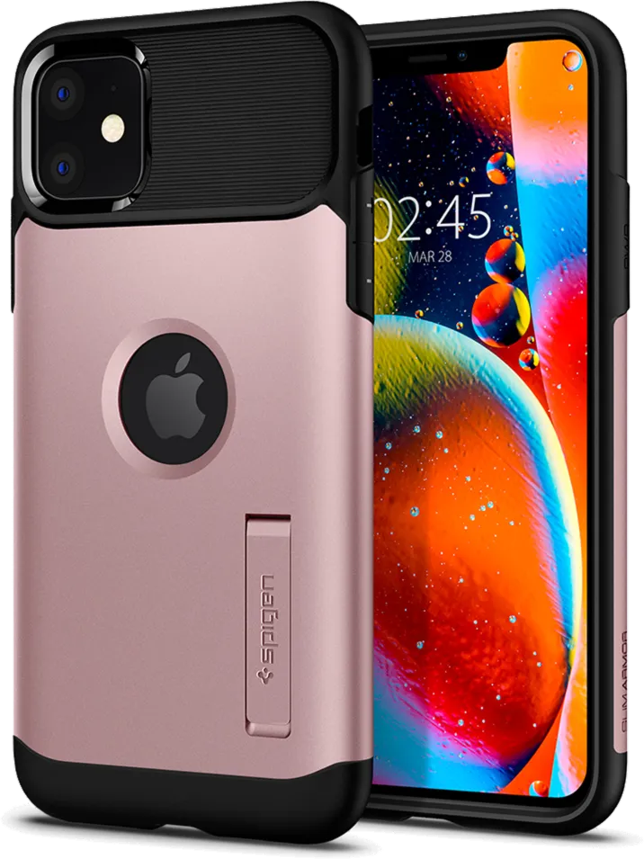 Spigen - iPhone 11 Pro Slim Armor Case - Rose Gold