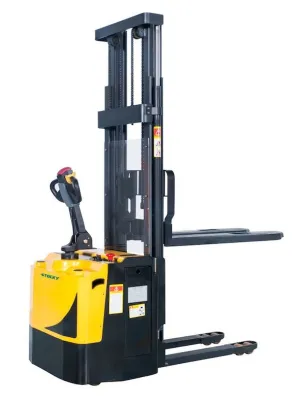 Stocky Electric Stacker Fork Over Straddle - Capacity 1200kg