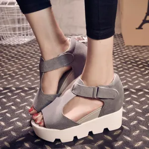 SUMMER STYLE Platform Sandals Shoes Women High Heel Casual Shoes Open Toe Platform Gladiator Trifle Sandals Women Shoes