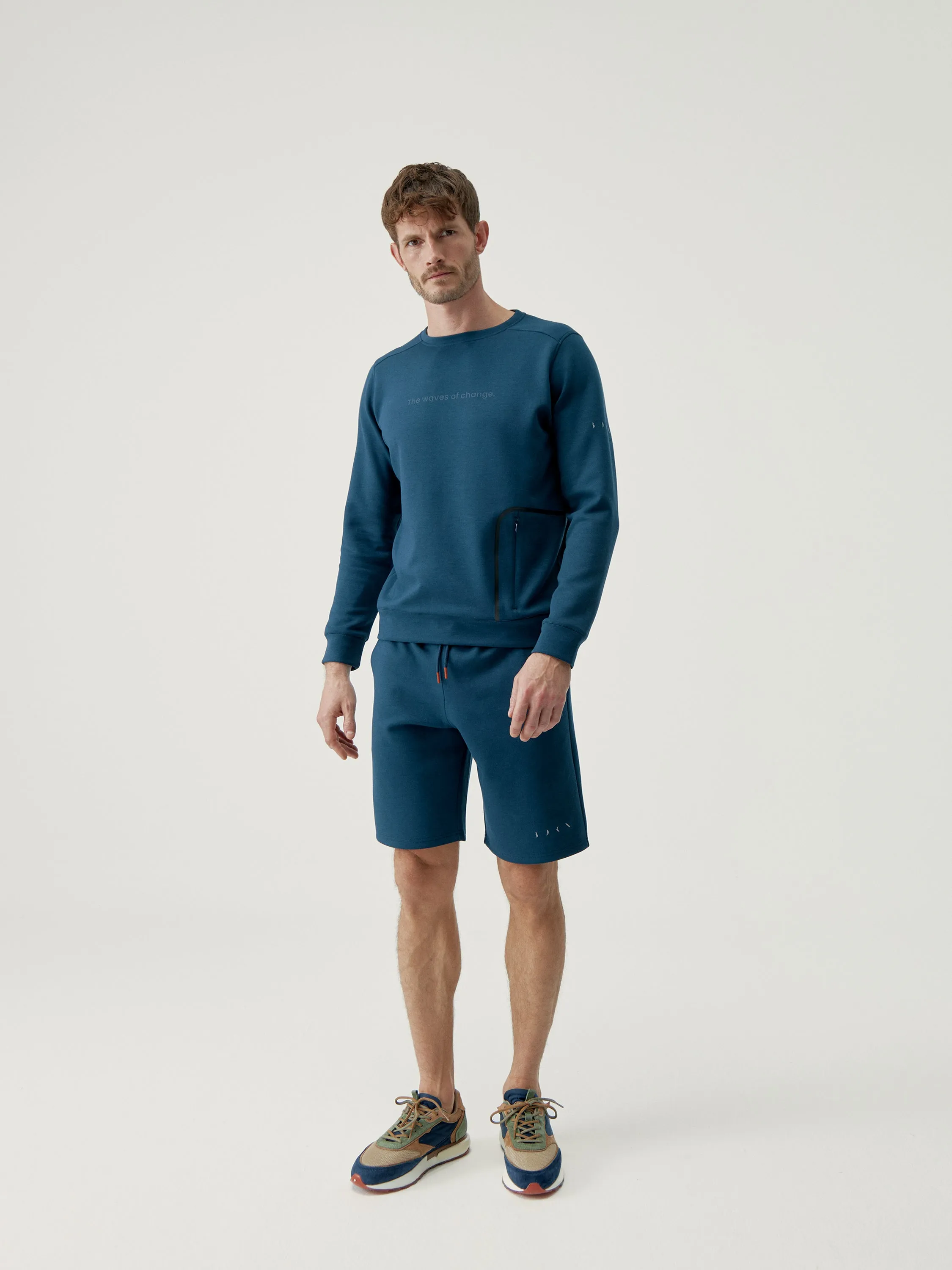 Sweatshirt Yangtse Sea Blue