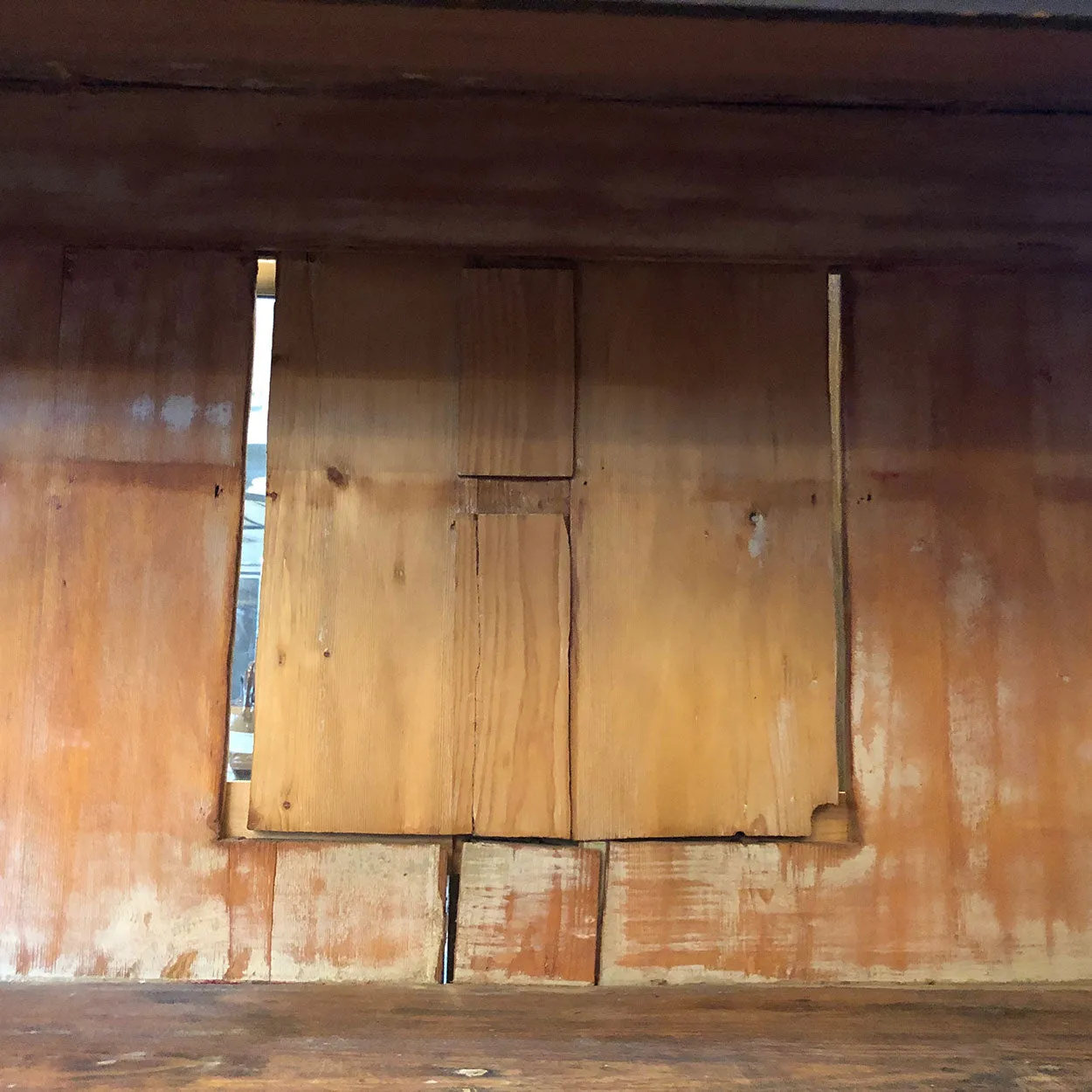 Swedish Allmoge Dalarna Region Painted Pine Stepback Cabinet