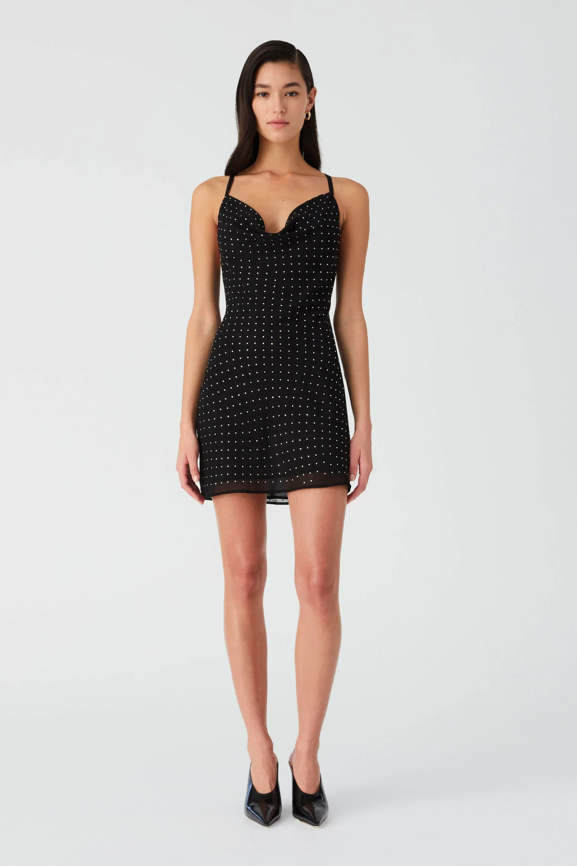 TACITA GEORGETTE MINI DRESS