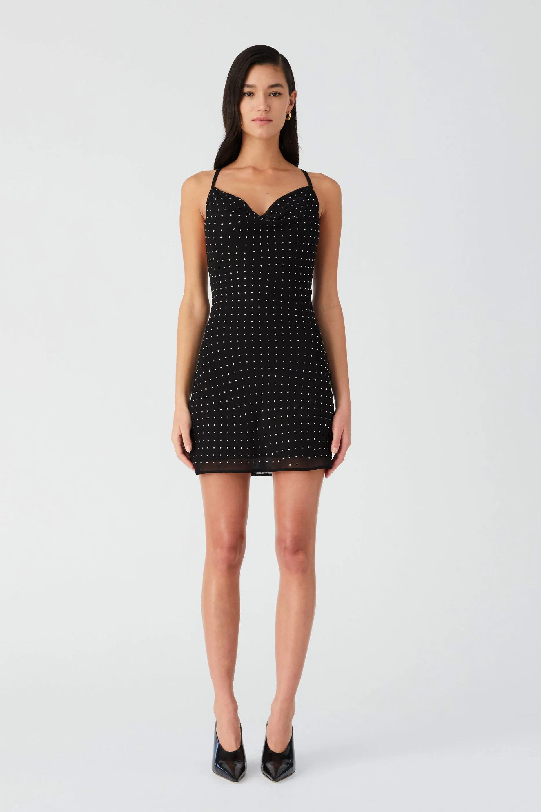 TACITA GEORGETTE MINI DRESS
