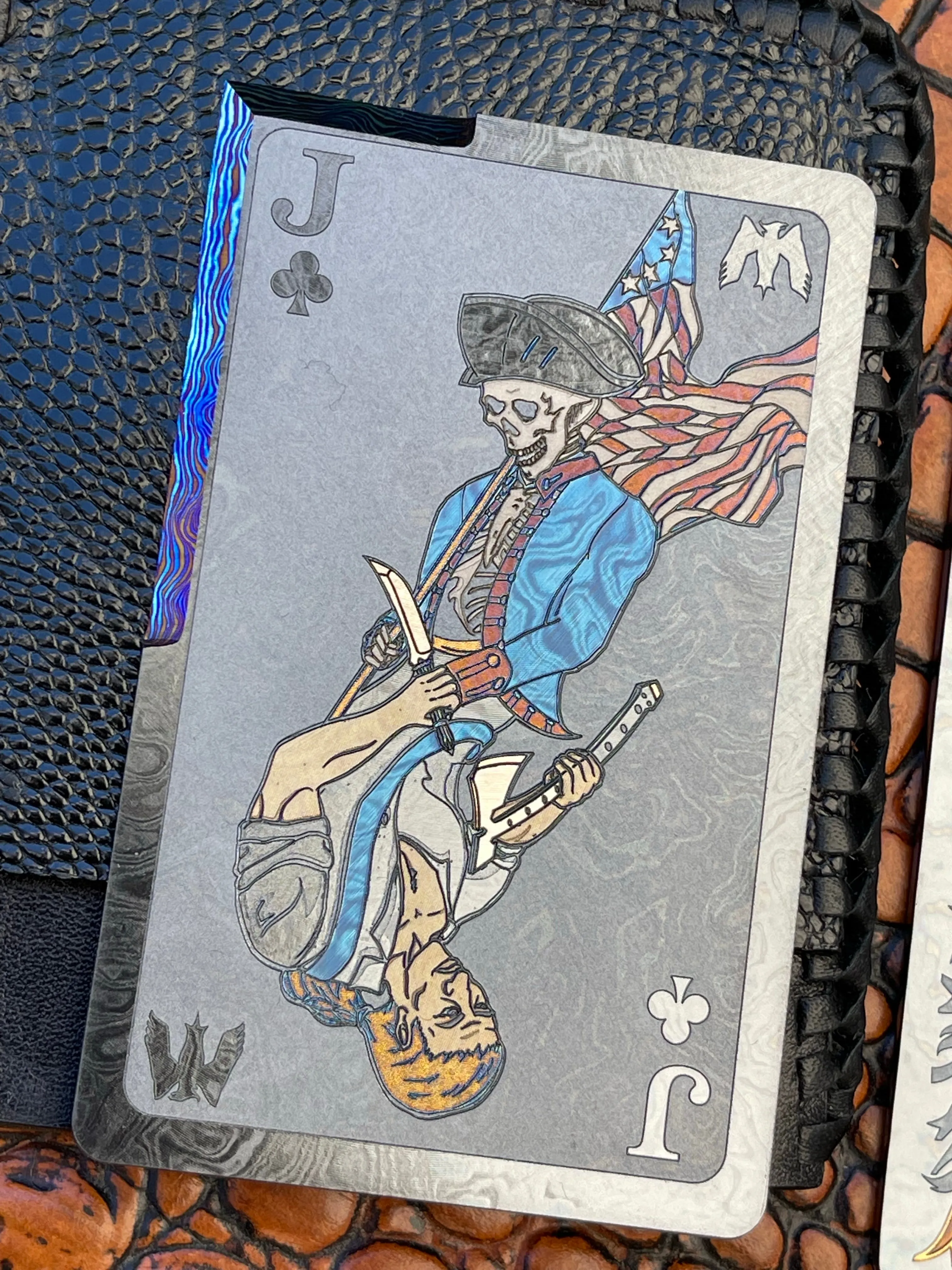 Timascus "Black Jack" Cutting Card™