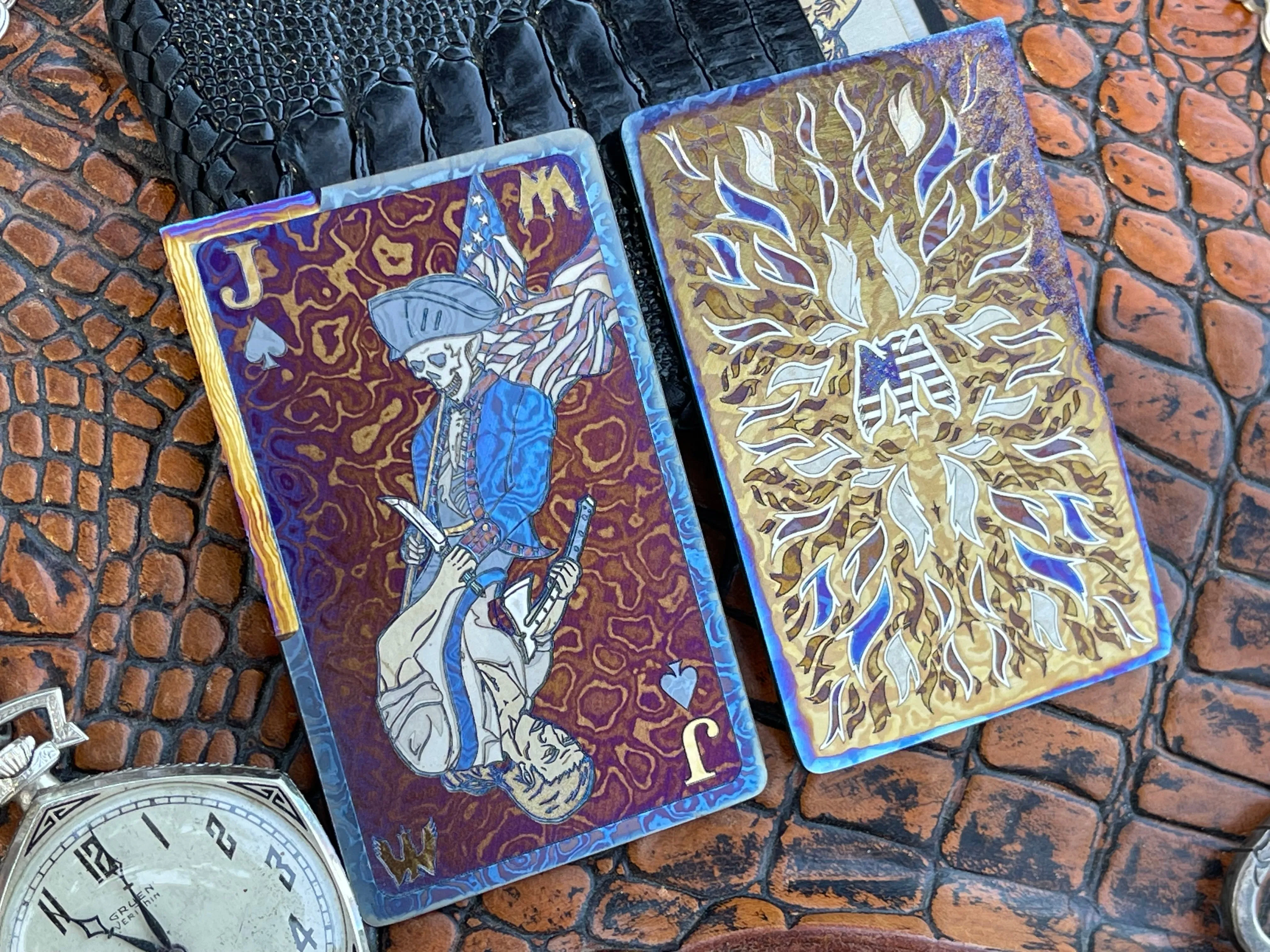 Timascus "Patriot Jack" Cutting Card™