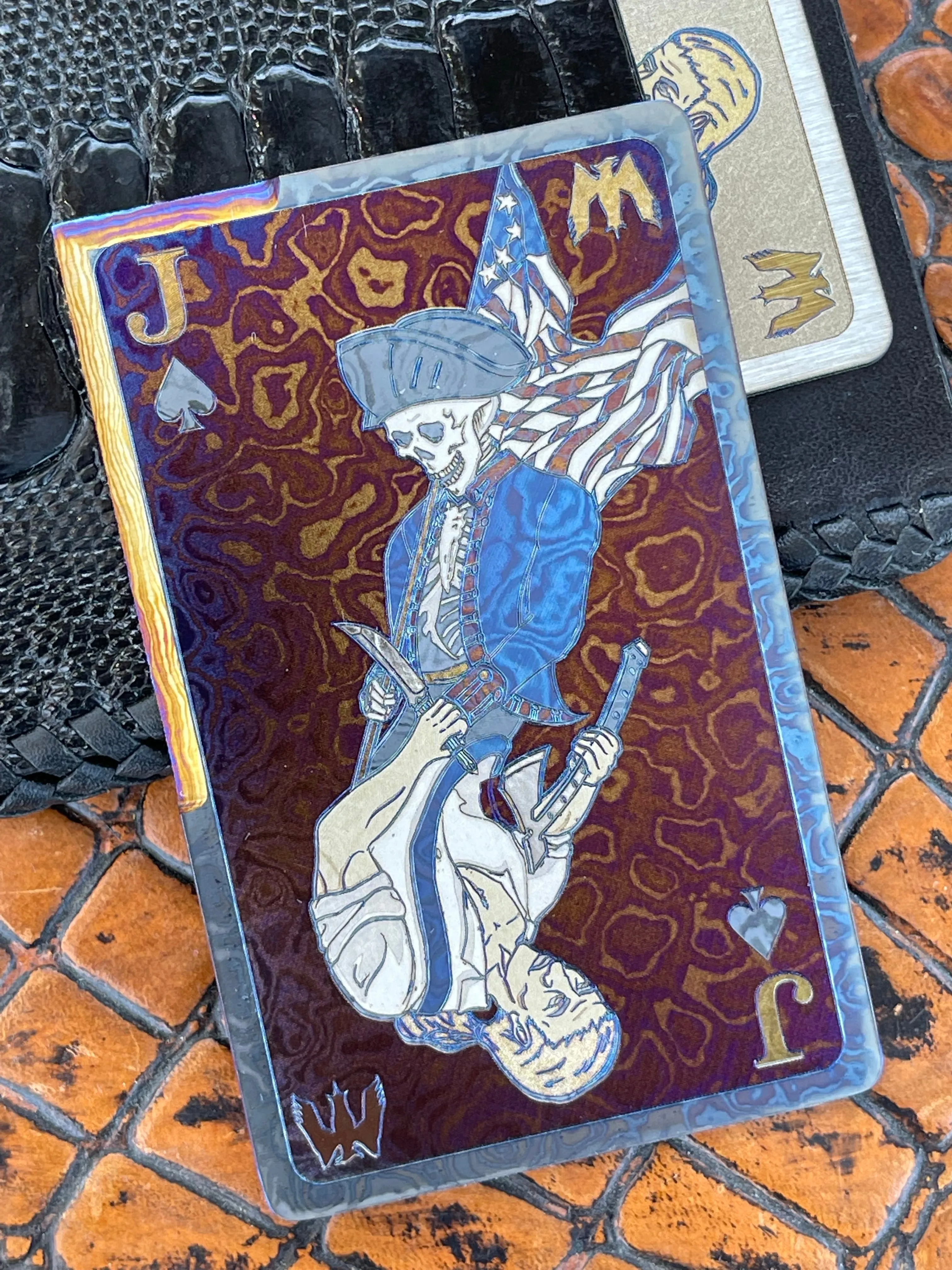 Timascus "Patriot Jack" Cutting Card™