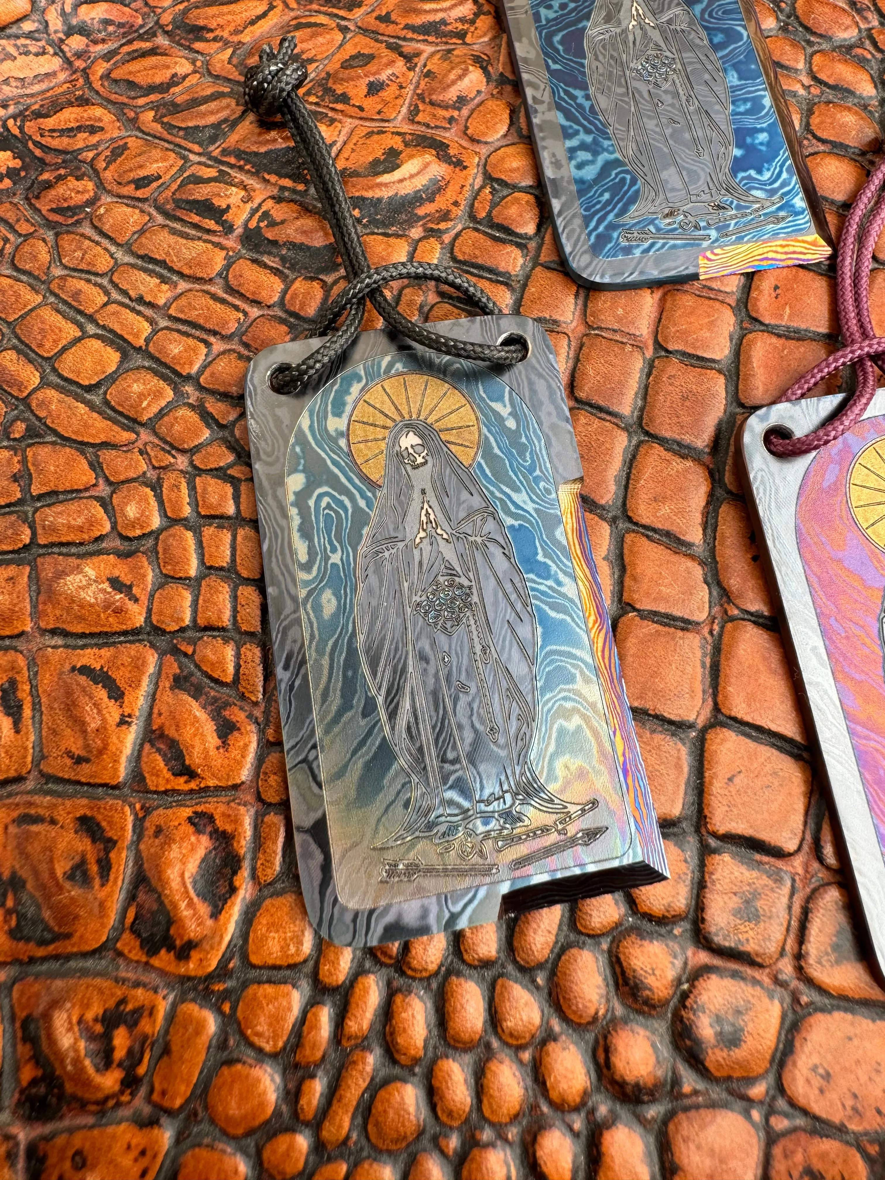 Timascus "Santa Muerte" Compact Cutting Card™
