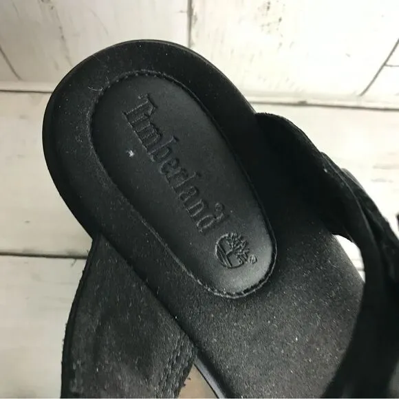 Timberland Women's Koralyn 2 Band Wedge Scandal Black Size 10