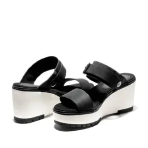 Timberland Women's Koralyn 2 Band Wedge Scandal Black Size 10