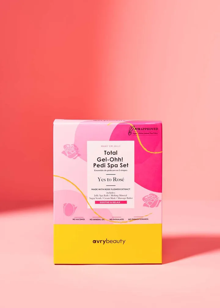 Total Gel-Ohh! Pedi Spa 5 Step Set - Yes Way Rosé