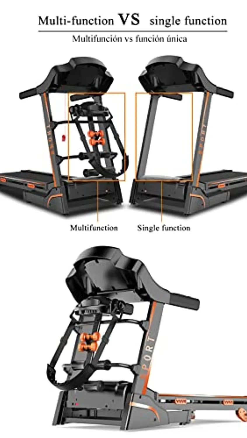 Treadmill Home Multi-Function Weight Loss Fitness Folding Small Gym Special Fitness Equipment Fitness Treadmill Treadmill Treadmill