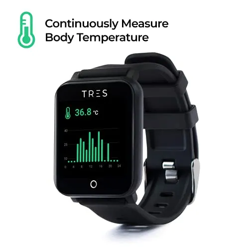 Tres Care C303 Smart Health Band, Bluetooth - Black