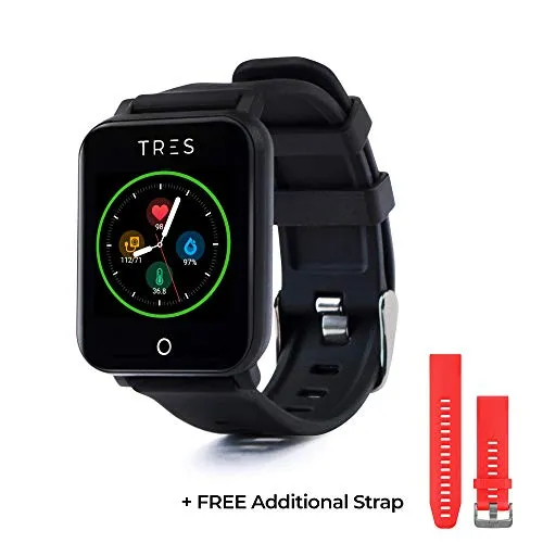 Tres Care C303 Smart Health Band, Bluetooth - Black