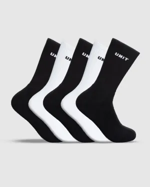 UNIT Vast Youth Hi-Lux Socks - 5 Pack