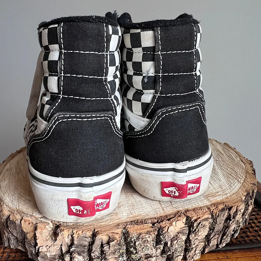 Vans Sk8-Hi Platform Checkerboard Shoes (missy 4)