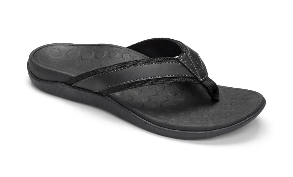 Vionic Men's Tide Toe Post Black Sandal