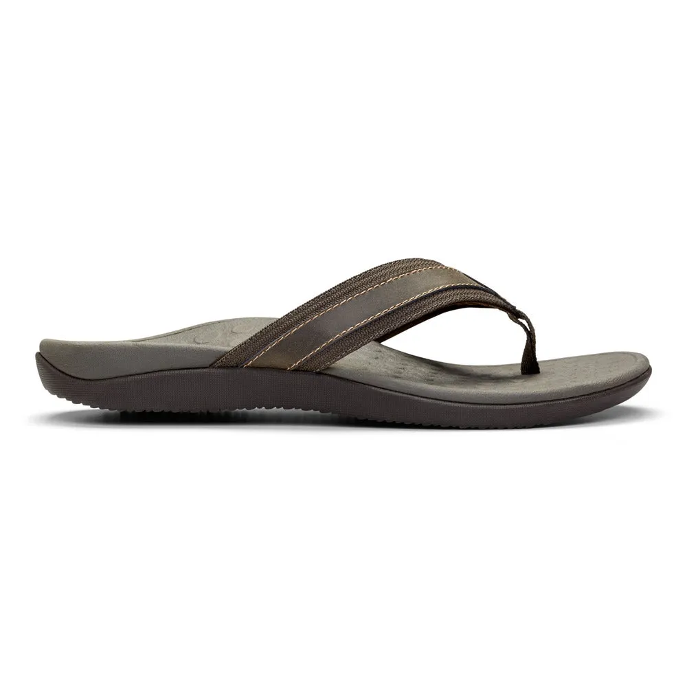 Vionic Men's Tide Toe Post Brown Sandal