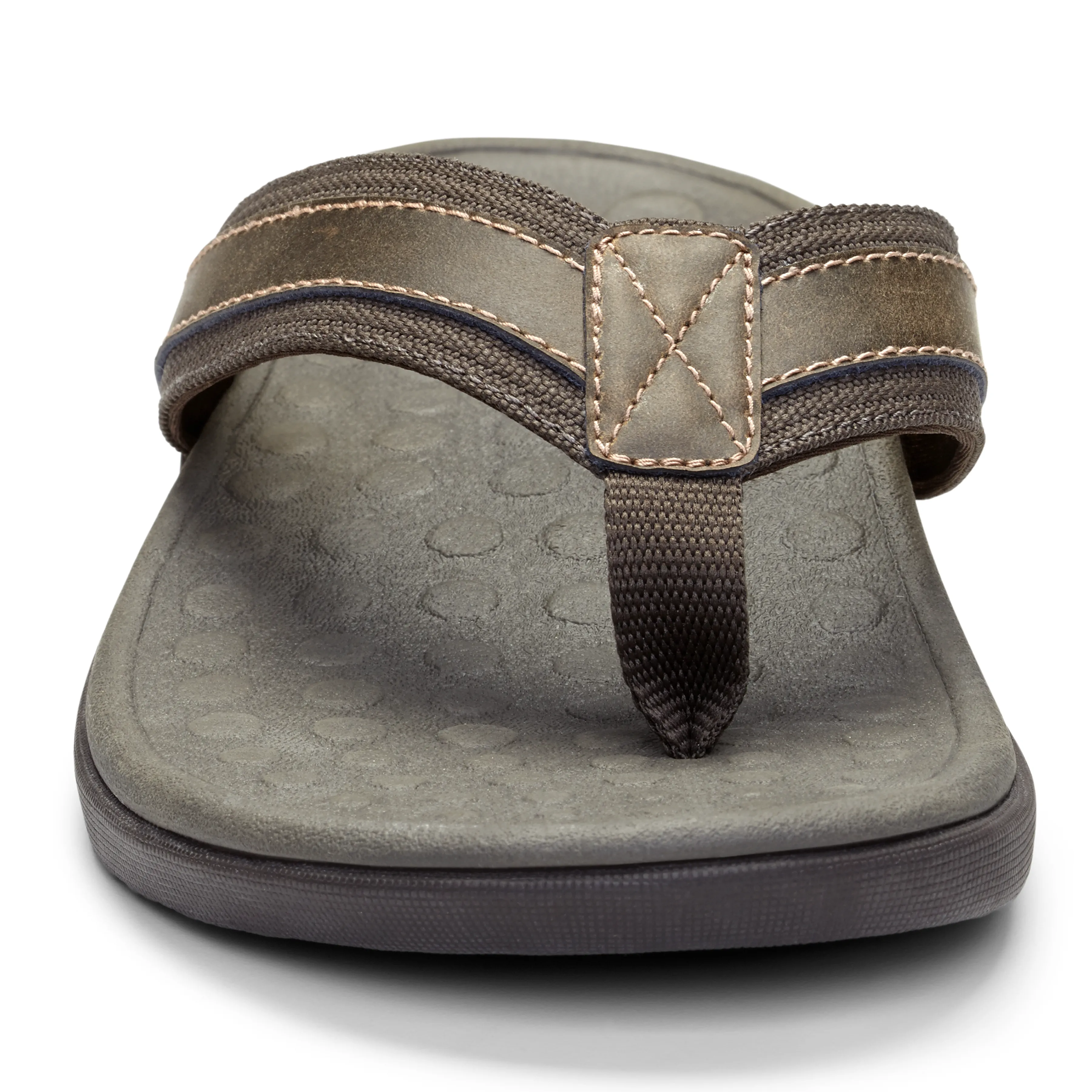 Vionic Men's Tide Toe Post Brown Sandal