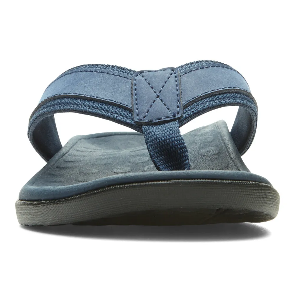 Vionic Men's Tide Toe Post Navy Sandal