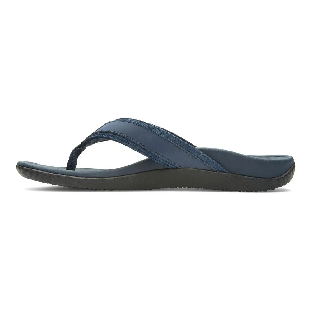 Vionic Men's Tide Toe Post Navy Sandal