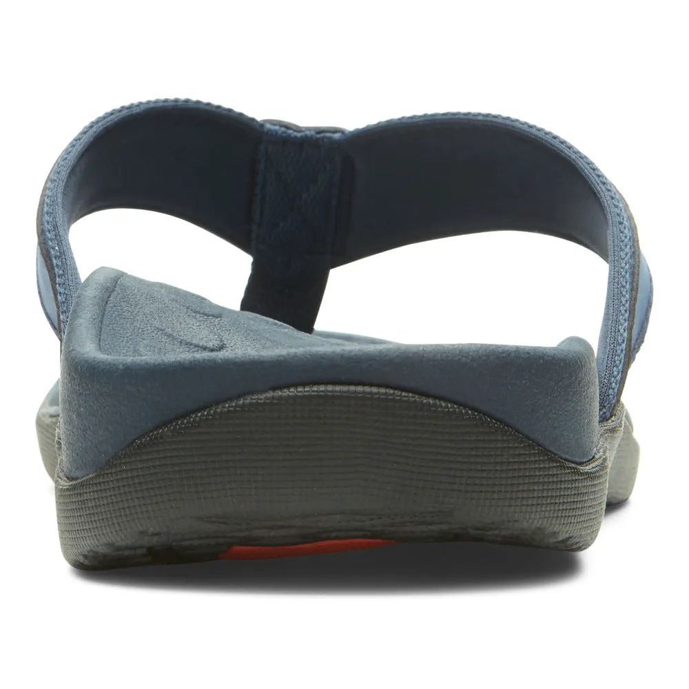 Vionic Men's Tide Toe Post Navy Sandal