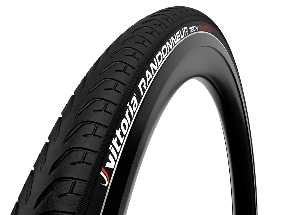 Vittoria Randonneur Tech 27.5" Tyre with Puncture Protection Layer and Reflective Sidewall Stripe