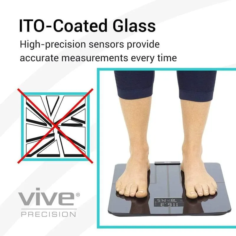 Vive Precision Digital Heart Rate Scale Compatible with Smart Devices
