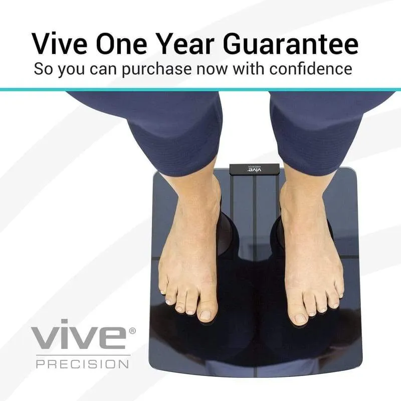 Vive Precision Digital Heart Rate Scale Compatible with Smart Devices