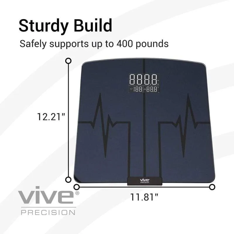 Vive Precision Digital Heart Rate Scale Compatible with Smart Devices