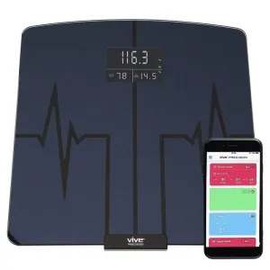 Vive Precision Digital Heart Rate Scale Compatible with Smart Devices