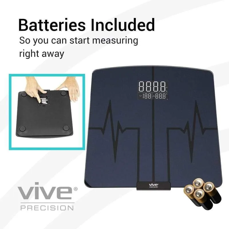 Vive Precision Digital Heart Rate Scale Compatible with Smart Devices